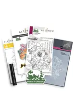 ALTENEW ALTENEW BUILD-A-GARDEN HELLEBORE HAVEN CLEAR STAMP, DIE SET, EMBOSSING FOLDER AND STENCIL SET BUNDLE