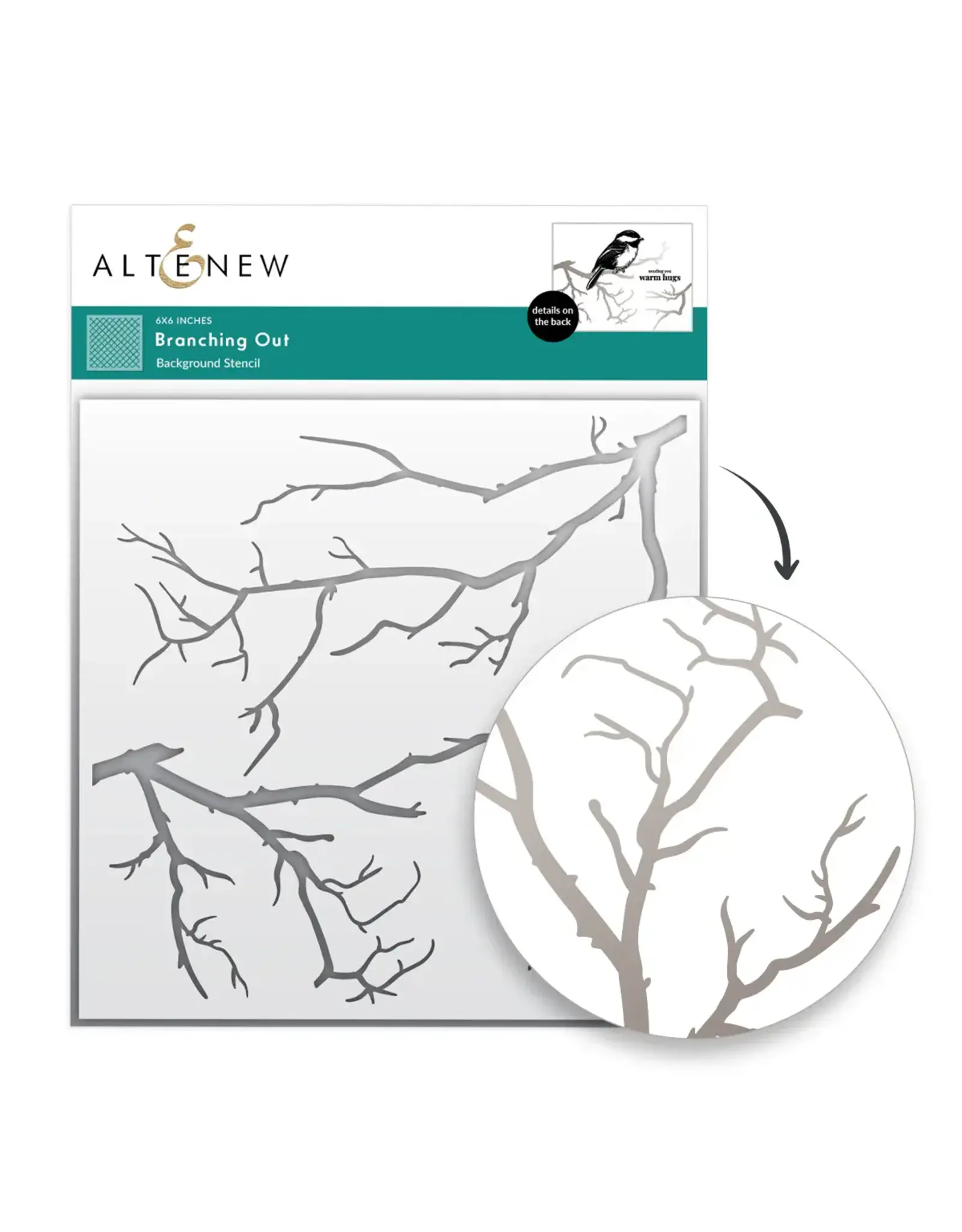 ALTENEW ALTENEW BRANCHING OUT 6x6 STENCIL