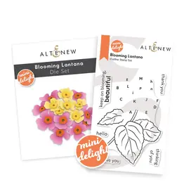 ALTENEW ALTENEW MINI DELIGHT: BLOOMING LANTANA CLEAR STAMP & DIE SET