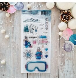 CHOU & FLOWERS CHOU & FLOWERS COLLECTION ALTITUDE PASSION SKI DL CLEAR STAMP SET