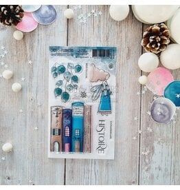 CHOU & FLOWERS CHOU & FLOWERS COLLECTION ALTITUDE HISTOIRE D'HIVER A6 CLEAR STAMP SET