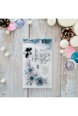 CHOU & FLOWERS CHOU & FLOWERS COLLECTION ALTITUDE TEXTURE FLOCON A6 CLEAR STAMP SET