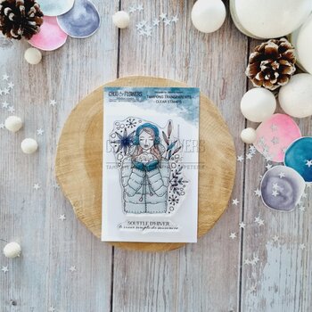 CHOU & FLOWERS CHOU & FLOWERS COLLECTION ALTITUDE FILLE DOUDOUNE A7 CLEAR STAMP SET