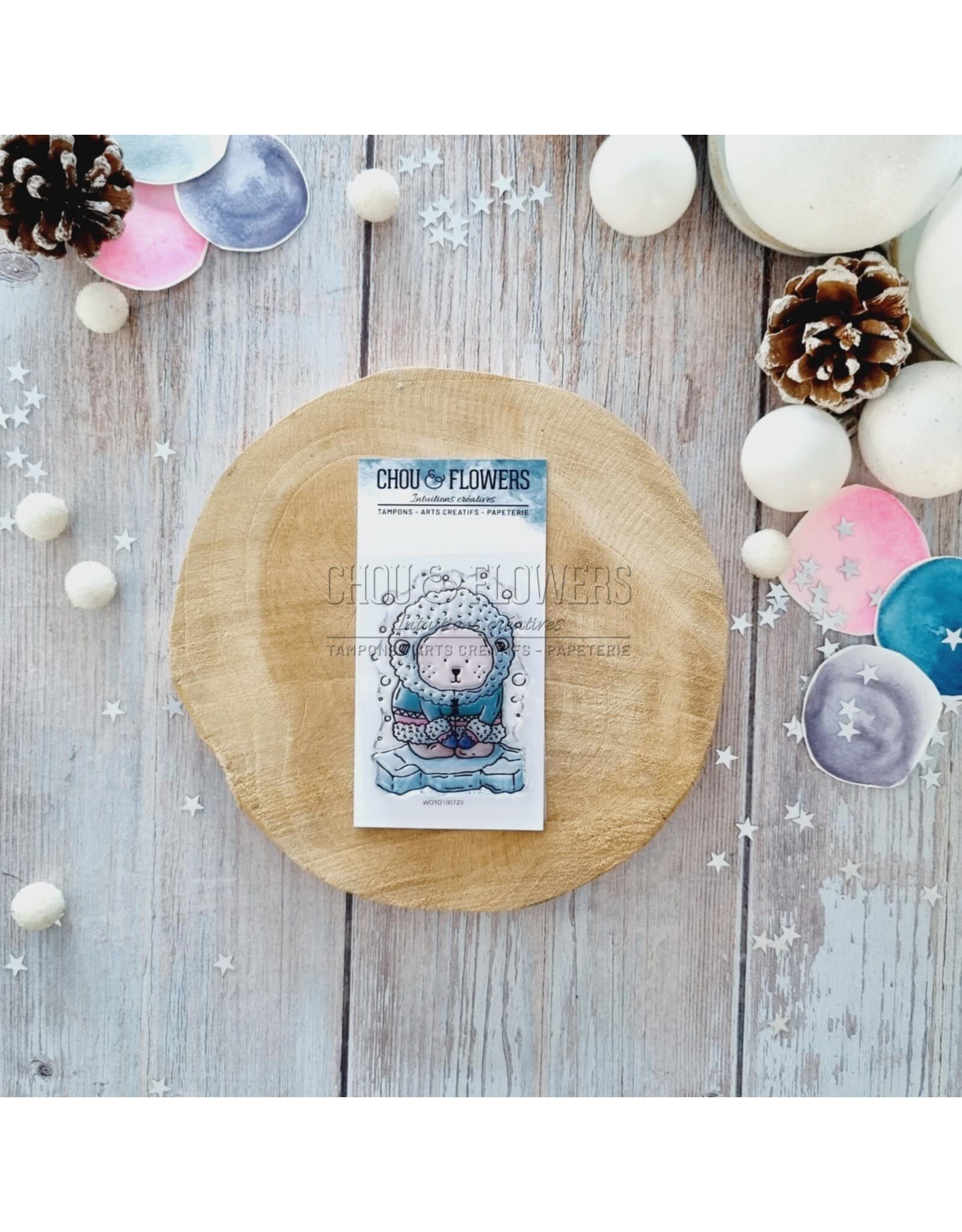 CHOU & FLOWERS CHOU & FLOWERS COLLECTION ALTITUDE DOUDOU ESQUIMAU A8 CLEAR STAMP