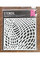 HERO ARTS HERO ARTS OVERLAPPING LINES 6x6 STENCIL