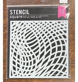 HERO ARTS HERO ARTS OVERLAPPING LINES 6x6 STENCIL