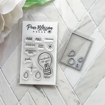 PEAR BLOSSOM PRESS PEAR BLOSSOM PRESS CLEAR STAMP AND DIE BUNDLE