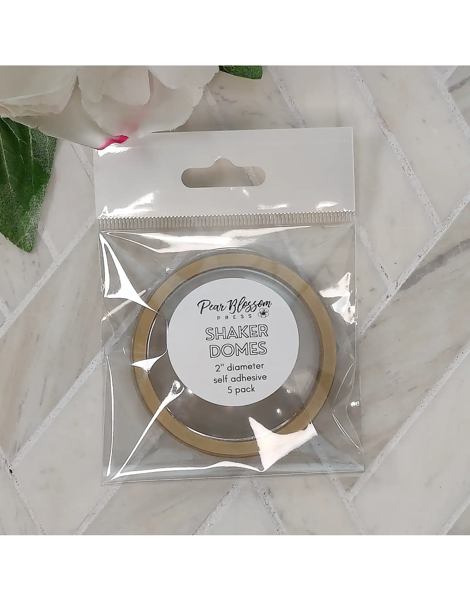 PEAR BLOSSOM PRESS PEAR BLOSSOM PRESS SHAKER DOMES 5/PK