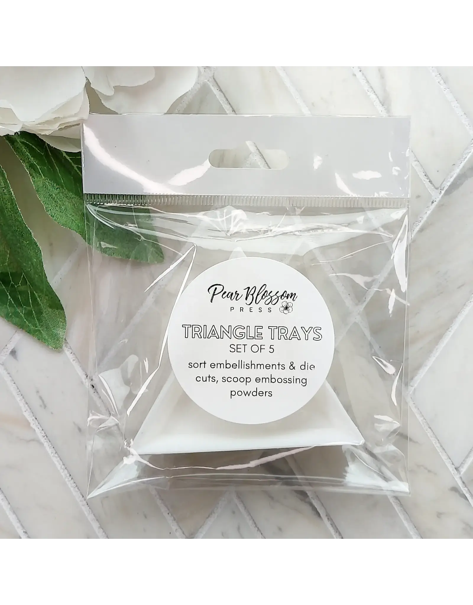 PEAR BLOSSOM PRESS PEAR BLOSSOM PRESS TRIANGLE TRAYS 5/PK