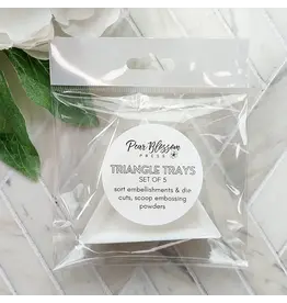 PEAR BLOSSOM PRESS PEAR BLOSSOM PRESS TRIANGLE TRAYS 5/PK