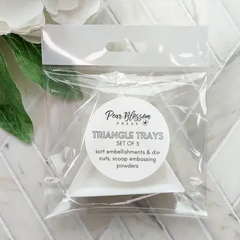 PEAR BLOSSOM PRESS PEAR BLOSSOM PRESS TRIANGLE TRAYS 5/PK