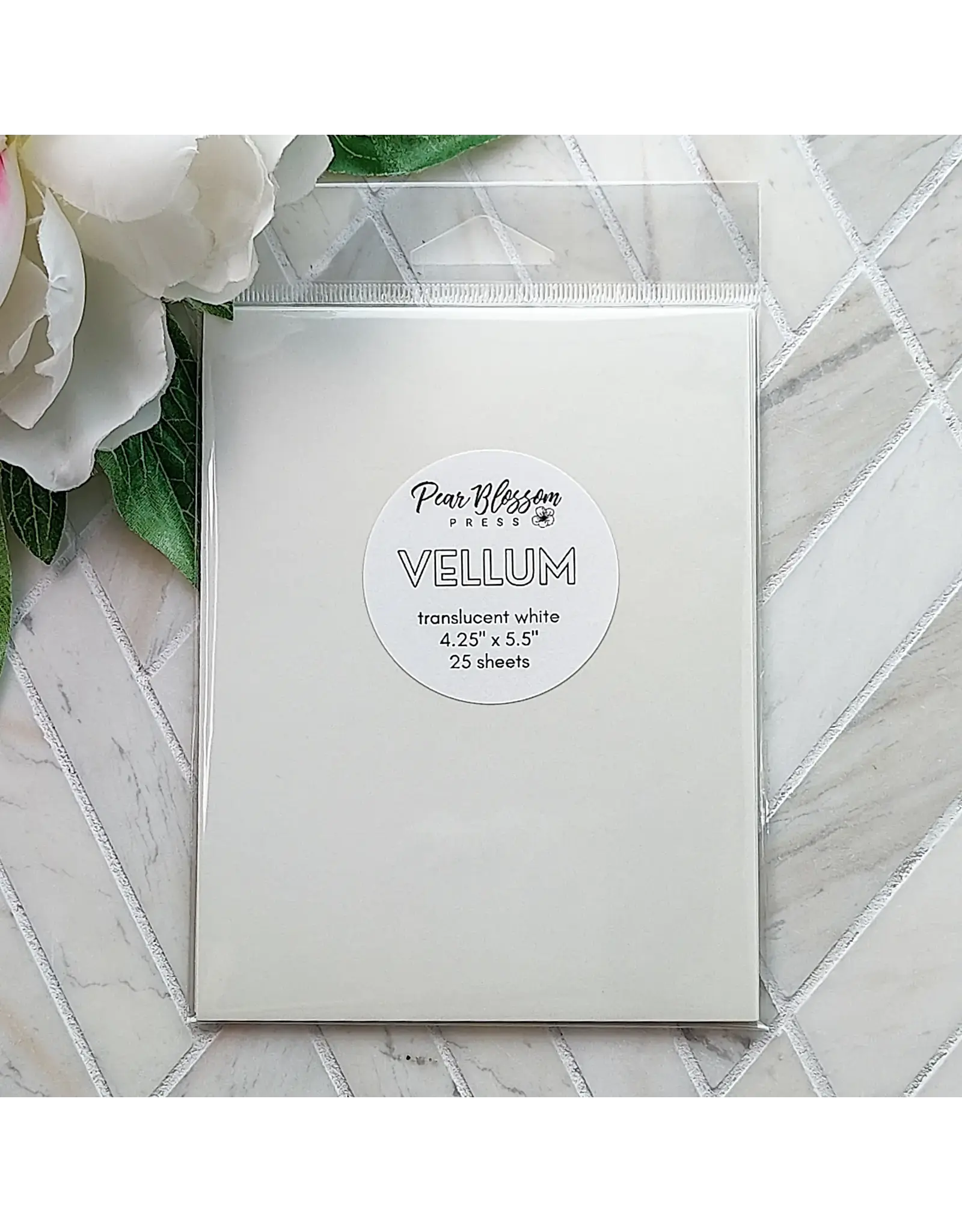 PEAR BLOSSOM PRESS PEAR BLOSSOM PRESS A2 VELLUM WHITE 25/PK