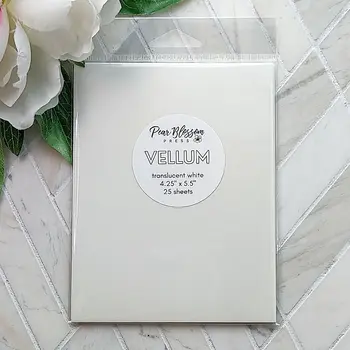 PEAR BLOSSOM PRESS PEAR BLOSSOM PRESS A2 VELLUM WHITE 25/PK