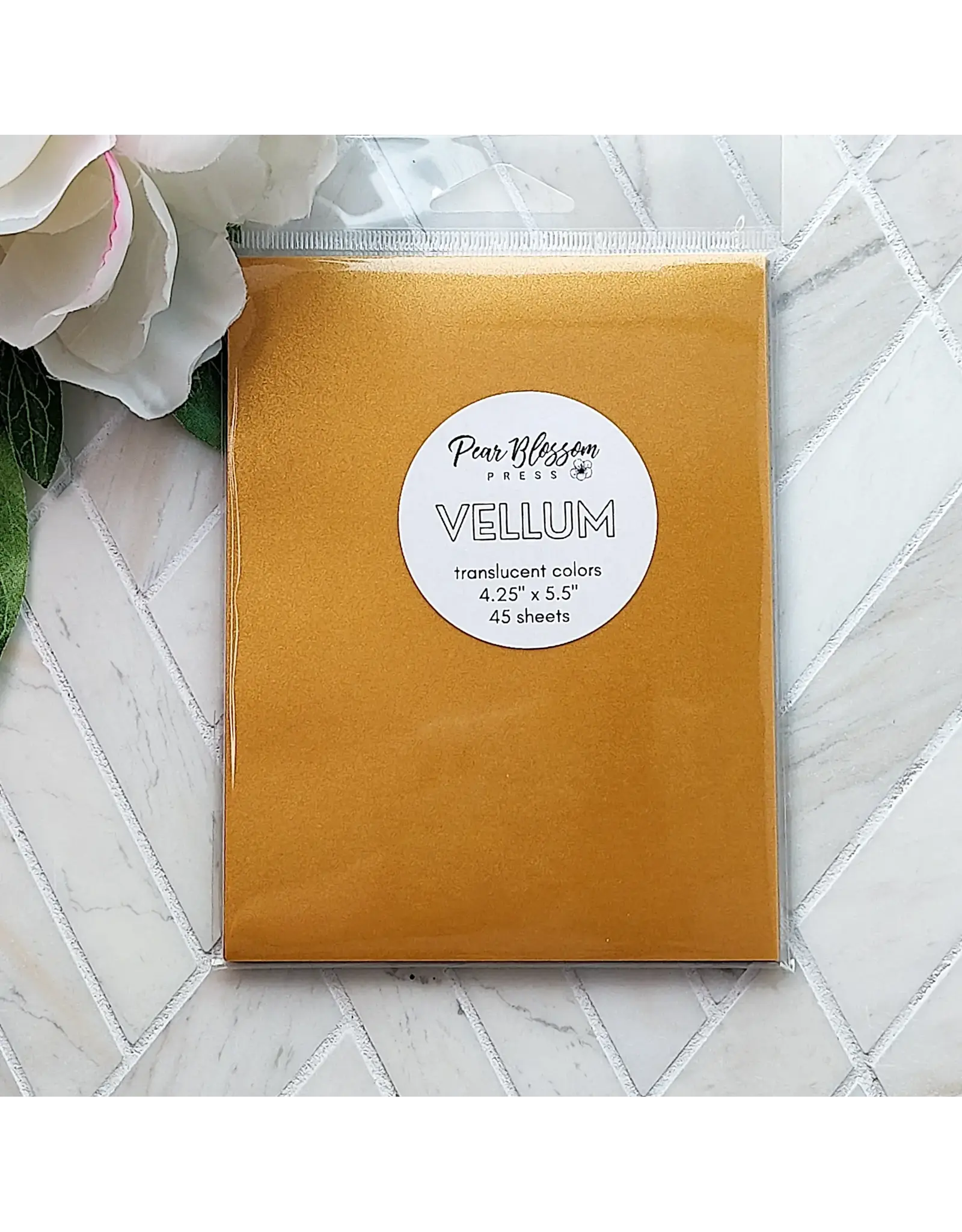 PEAR BLOSSOM PRESS PEAR BLOSSOM PRESS A2 VELLUM TRANSLUCENT COLORS 45/PK