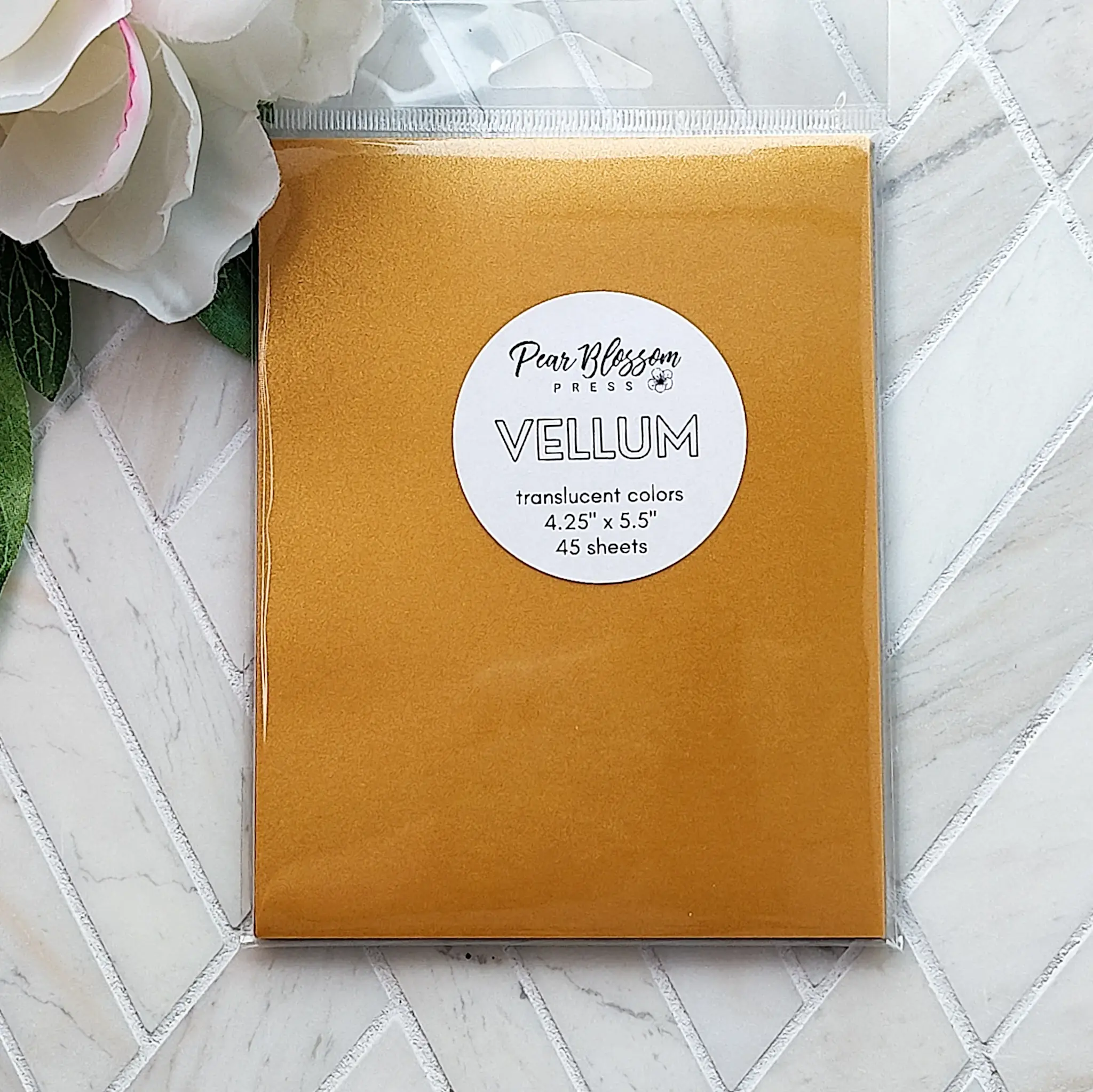 PEAR BLOSSOM PRESS PEAR BLOSSOM PRESS A2 VELLUM TRANSLUCENT COLORS 45/PK