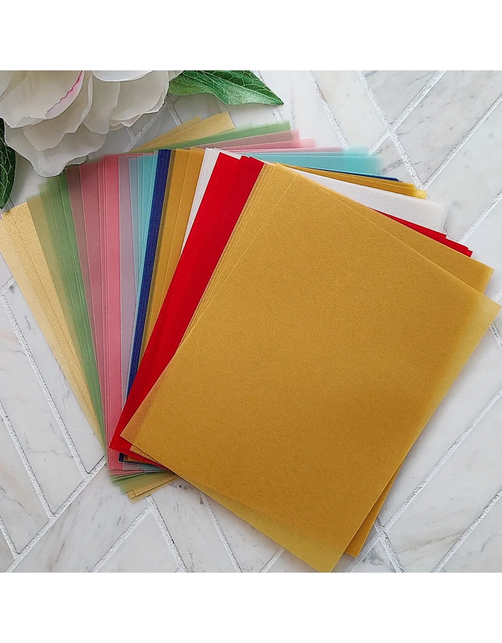 PEAR BLOSSOM PRESS PEAR BLOSSOM PRESS A2 VELLUM TRANSLUCENT COLORS 45/PK