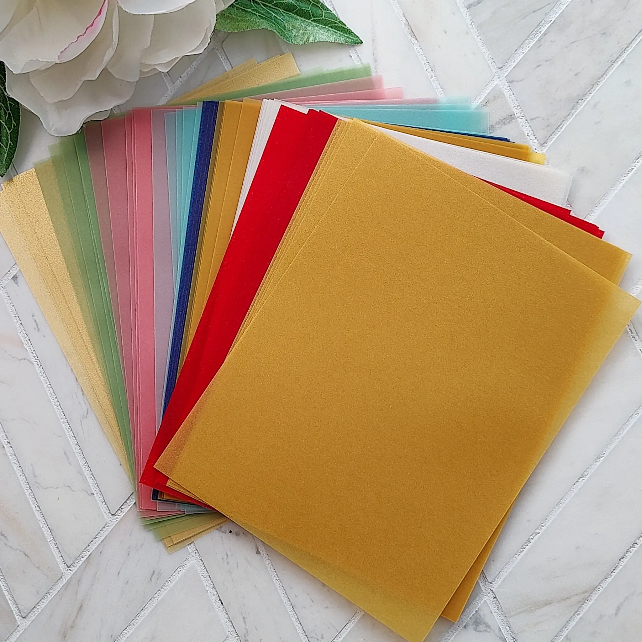 PEAR BLOSSOM PRESS PEAR BLOSSOM PRESS A2 VELLUM TRANSLUCENT COLORS 45/PK