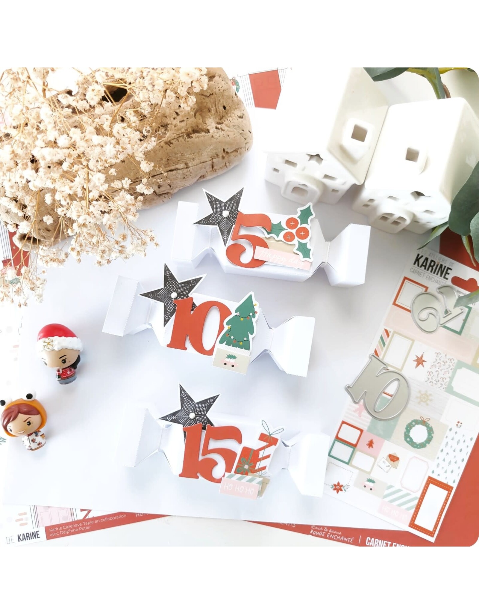 LES ATELIERS DE KARINE LES ATELIERS DE KARINE CARNET ENCHANTÉ MON HIVER MAGIQUE CLEAR STAMP SET