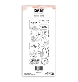 LES ATELIERS DE KARINE LES ATELIERS DE KARINE CARNET ENCHANTÉ TRADITIONS DES FÊTES CLEAR STAMP SET