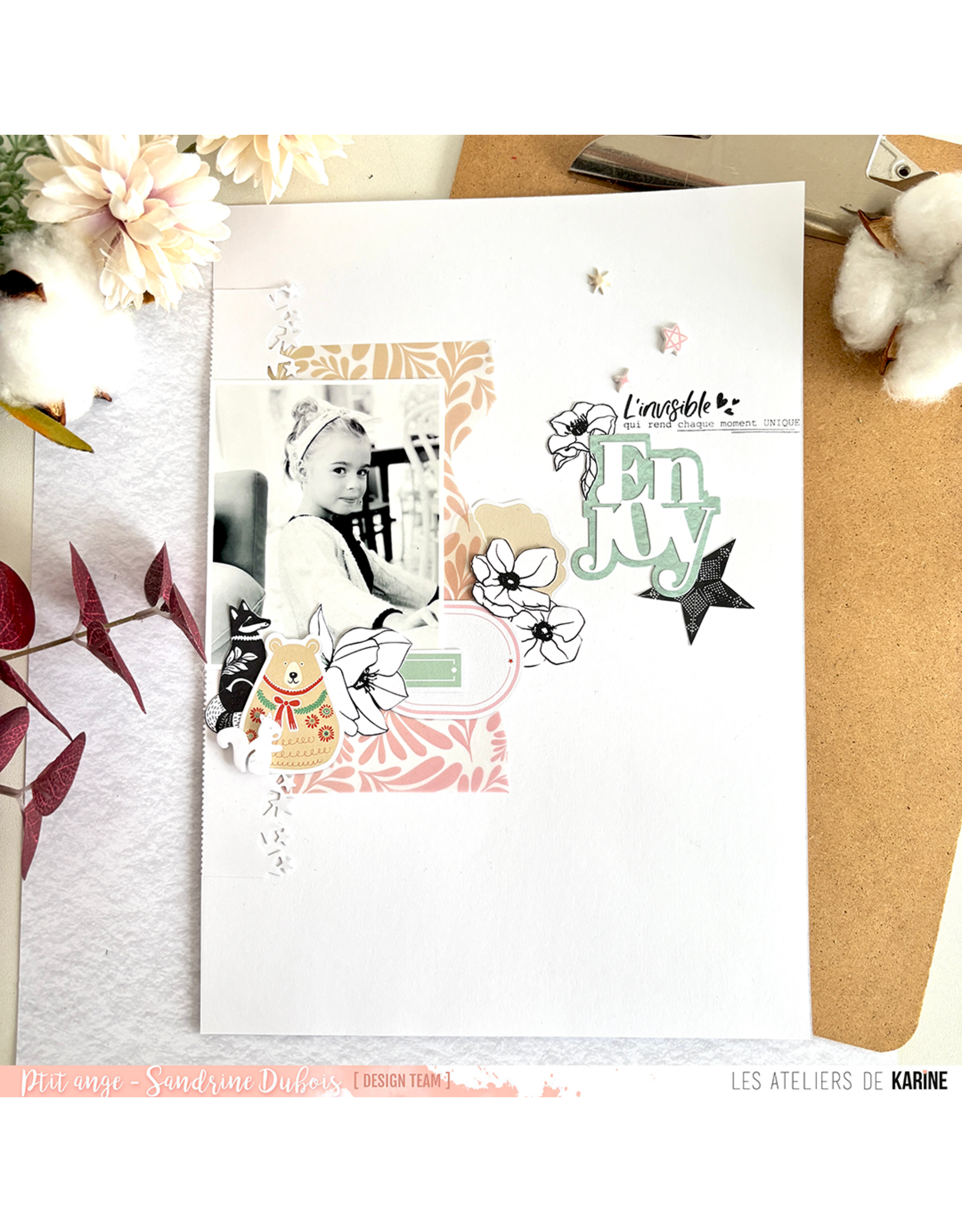 LES ATELIERS DE KARINE LES ATELIERS DE KARINE CARNET ENCHANTÉ TRADITIONS DES FÊTES CLEAR STAMP SET