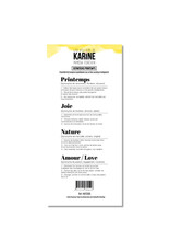 LES ATELIERS DE KARINE LES ATELIERS DE KARINE MIMOSA FOREVER DEFINITIONS PRINTEMPS CLEAR STAMP SET