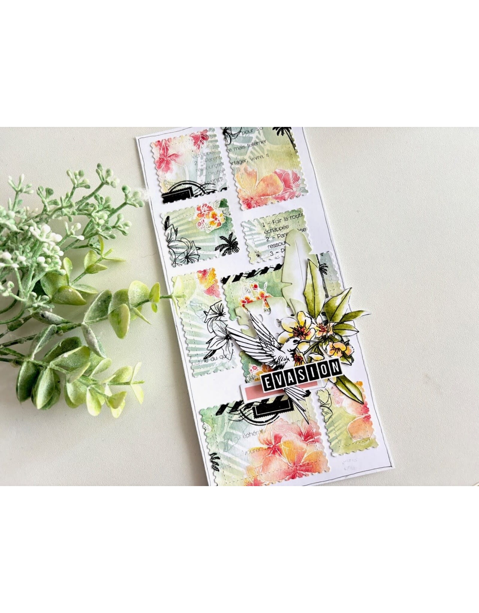 LES ATELIERS DE KARINE LES ATELIERS DE KARINE CARTE POSTALE DÉFINITIONS AVENTURE CLEAR STAMP SET