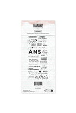 LES ATELIERS DE KARINE LES ATELIERS DE KARINE FAMILY SENTIMENTS CLEAR STAMP SET