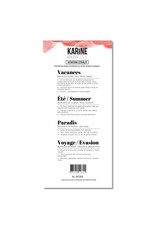 LES ATELIERS DE KARINE LES ATELIERS DE KARINE BONJOUR DÉFINITIONS ESTIVALES CLEAR STAMP SET