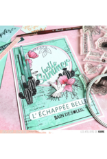 LES ATELIERS DE KARINE LES ATELIERS DE KARINE BONJOUR DÉFINITIONS ESTIVALES CLEAR STAMP SET