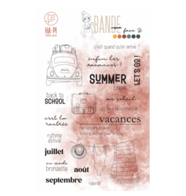 HA-PI LITTLE FOX HA-PI LITTLE FOX SUMMER BREAK CLEAR STAMP SET