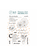 HA-PI LITTLE FOX HA-PI LITTLE FOX LES BEAUX JOURS CLEAR STAMP SET