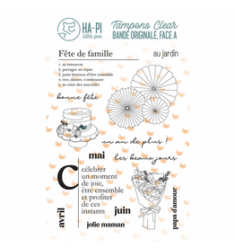 HA-PI LITTLE FOX HA-PI LITTLE FOX LES BEAUX JOURS CLEAR STAMP SET