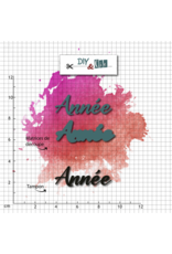DIY & CIE DIY & CIE DUO ANNÉE STAMP AND DIE SET