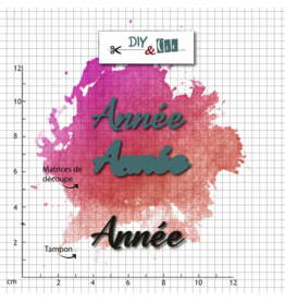 DIY & CIE DIY & CIE DUO ANNÉE STAMP AND DIE SET