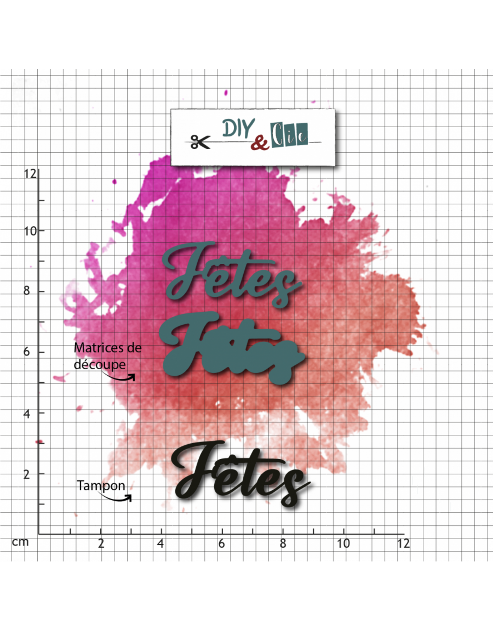 DIY & CIE DIY & CIE DUO FETES STAMP AND DIE SET