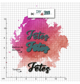 DIY & CIE DIY & CIE DUO FETES STAMP AND DIE SET