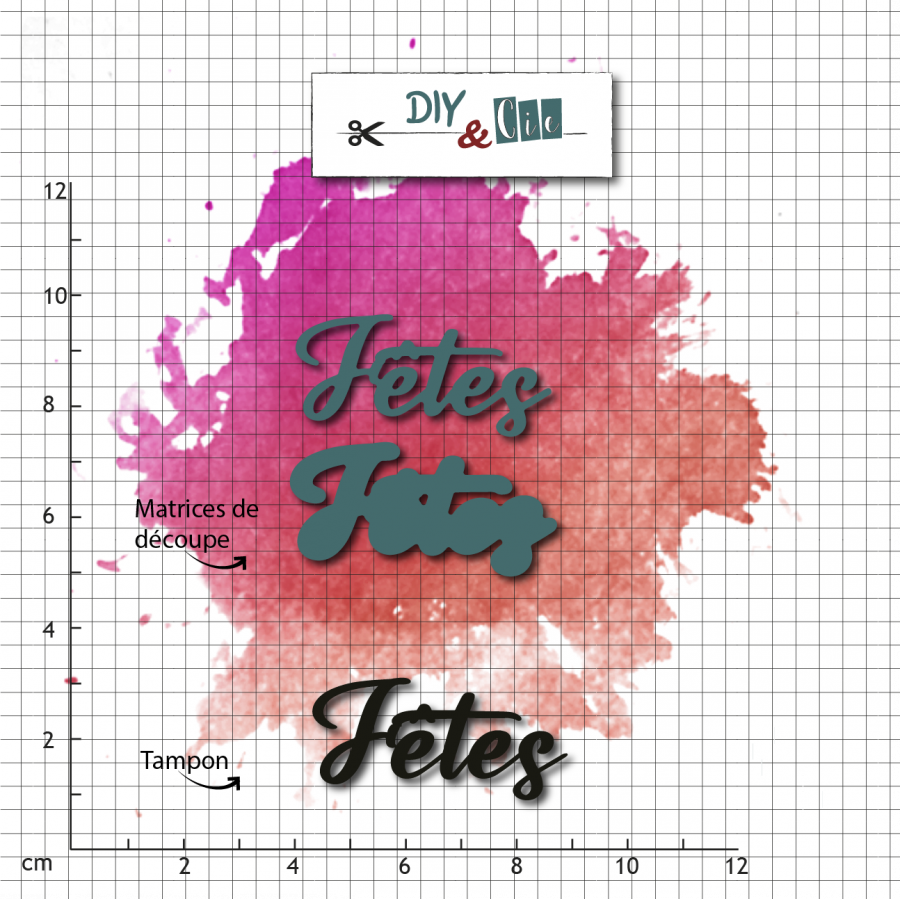 DIY & CIE DIY & CIE DUO FETES STAMP AND DIE SET