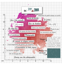 DIY & CIE DIY & CIE DUO SEANCE PHOTO STAMP AND DIE SET