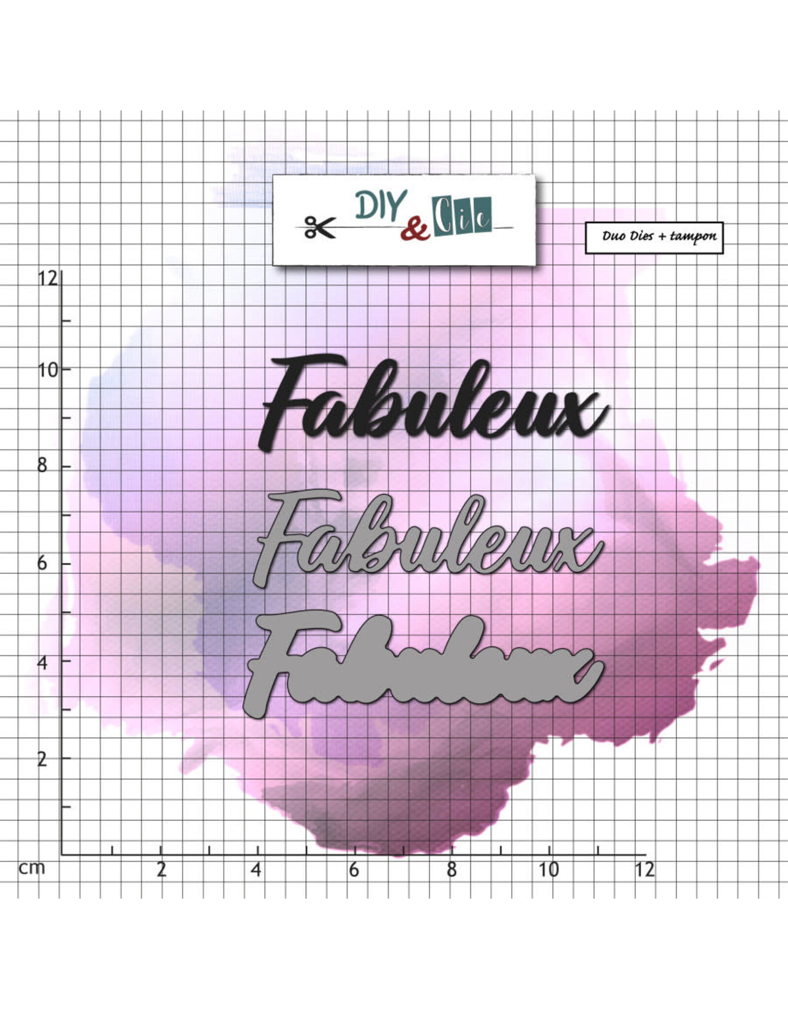 DIY & CIE DIY & CIE DUO FABULEUX STAMP AND DIE SET