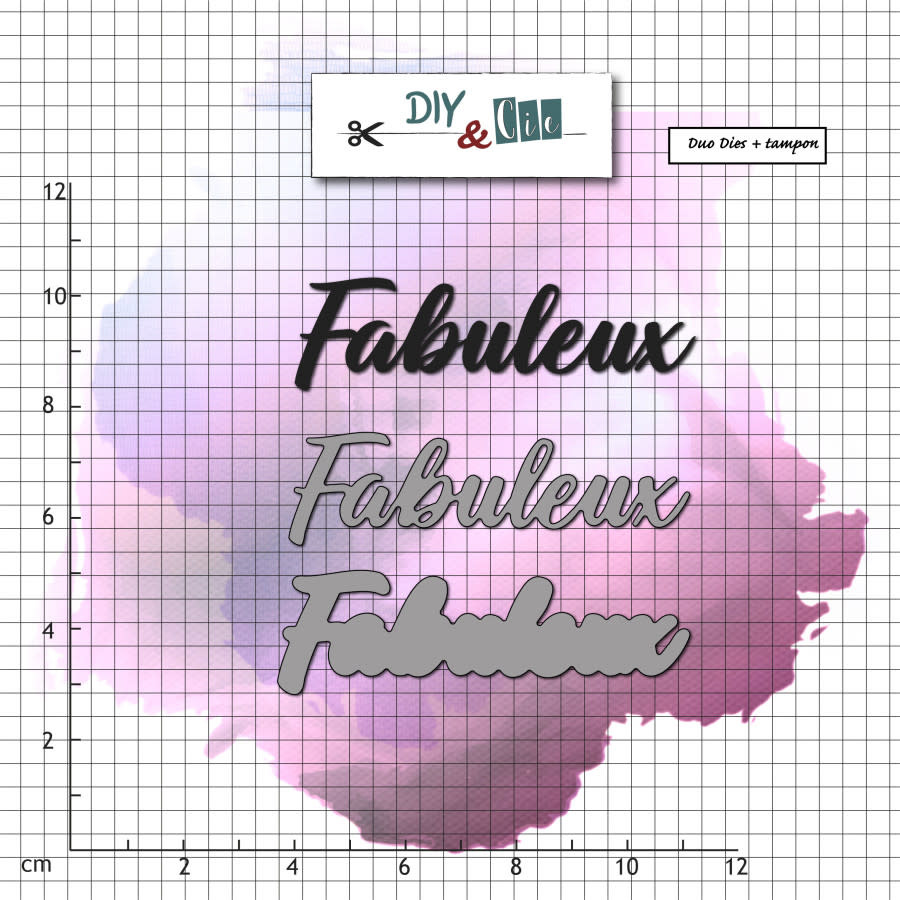 DIY & CIE DIY & CIE DUO FABULEUX STAMP AND DIE SET