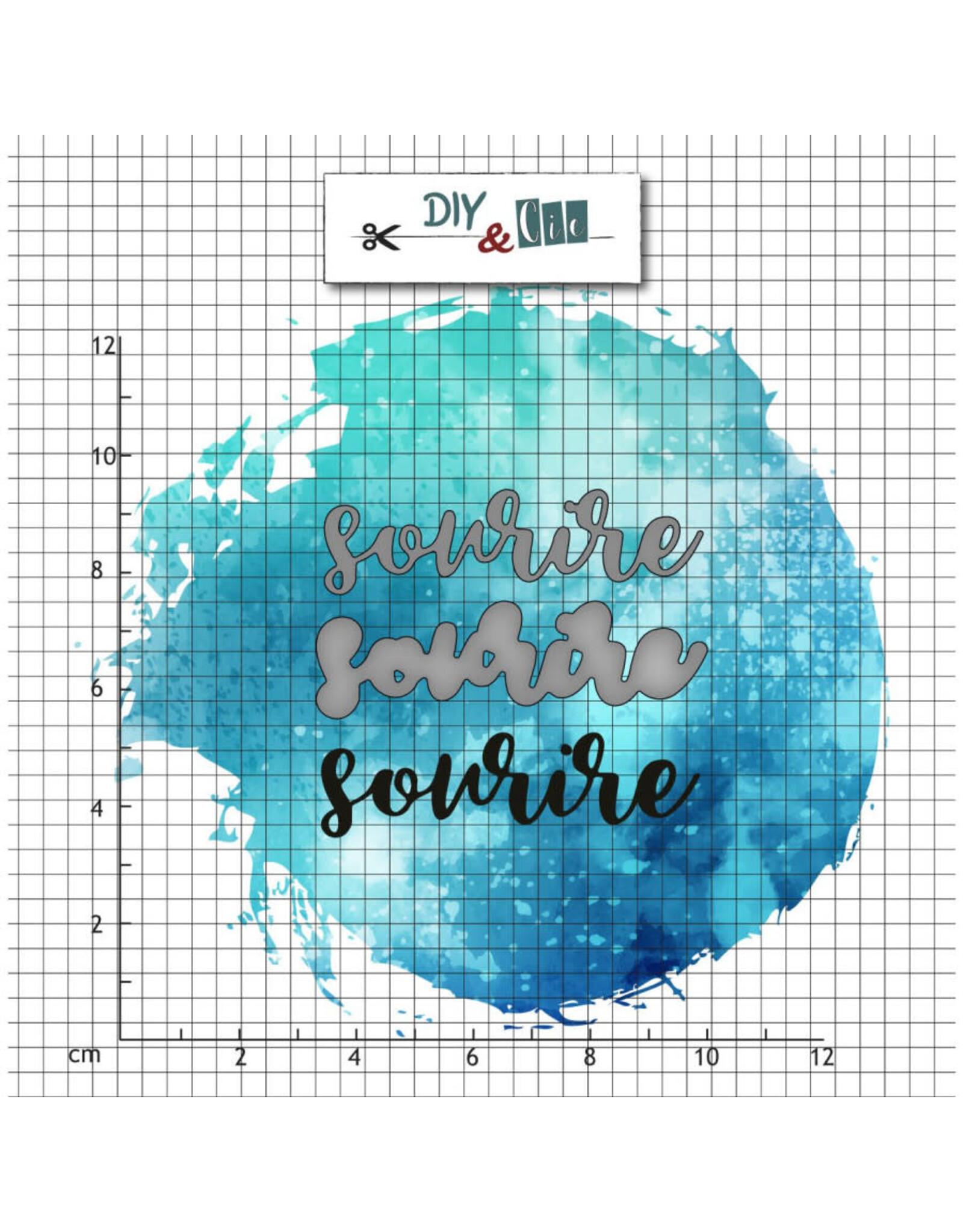 DIY & CIE DIY & CIE DUO SOURIRE STAMP AND DIE SET