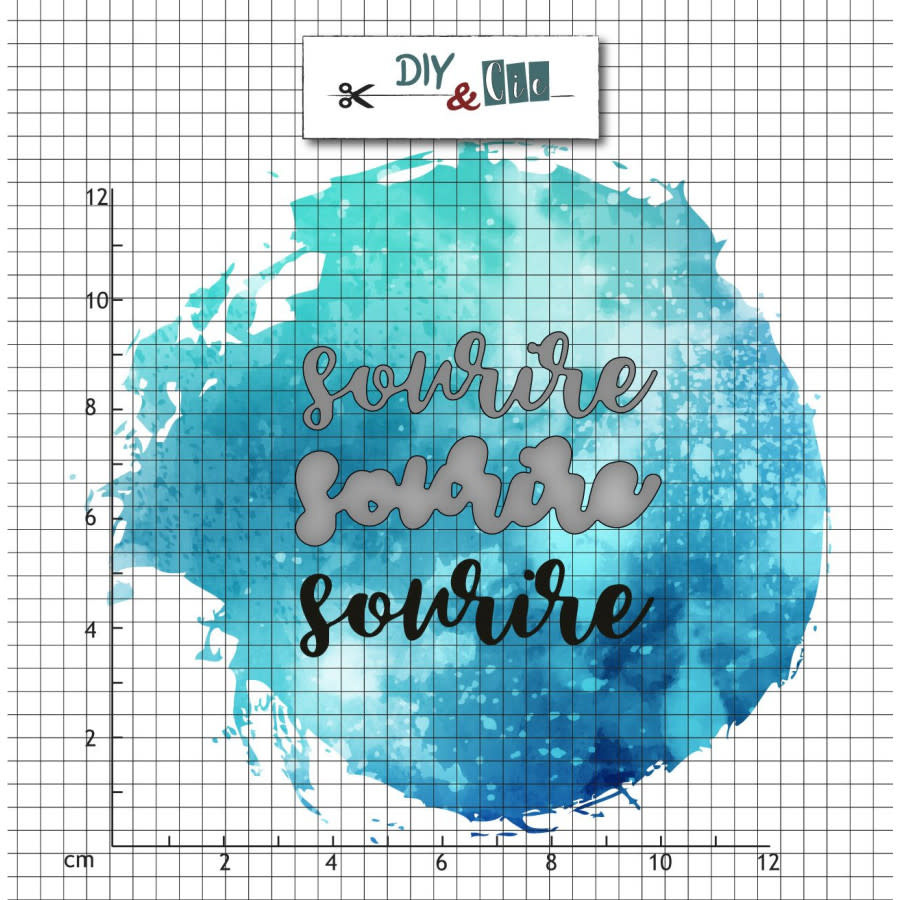 DIY & CIE DIY & CIE DUO SOURIRE STAMP AND DIE SET