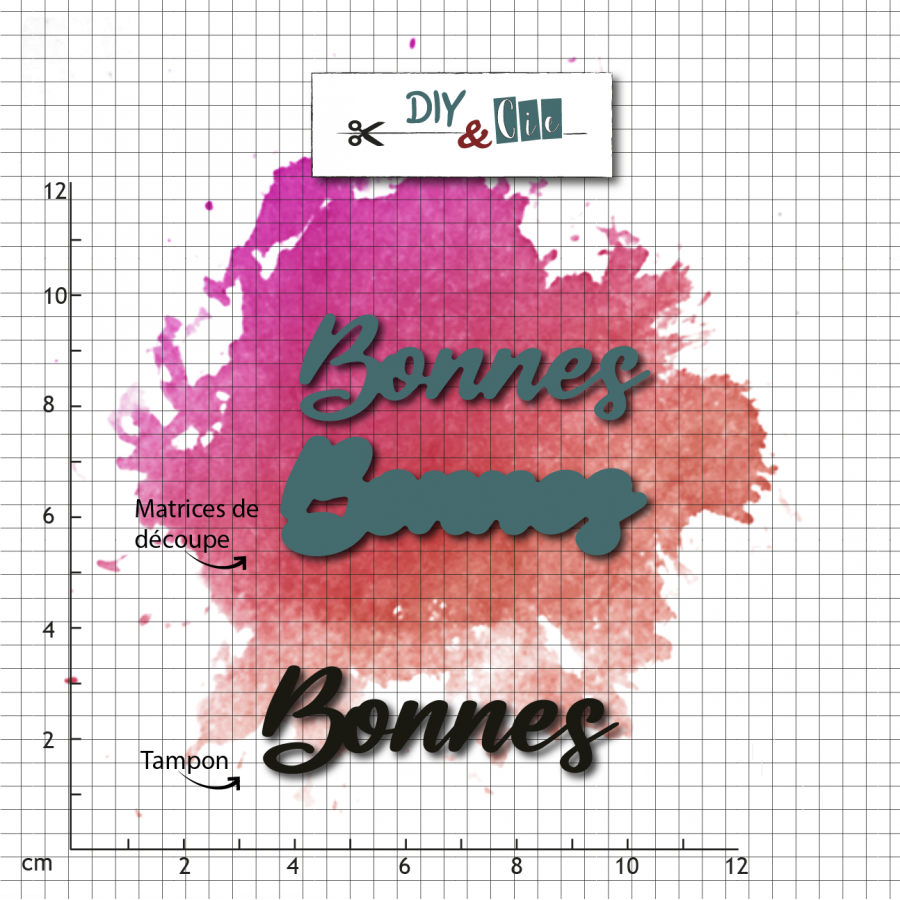 DIY & CIE DIY & CIE DUO BONNES STAMP AND DIE SET
