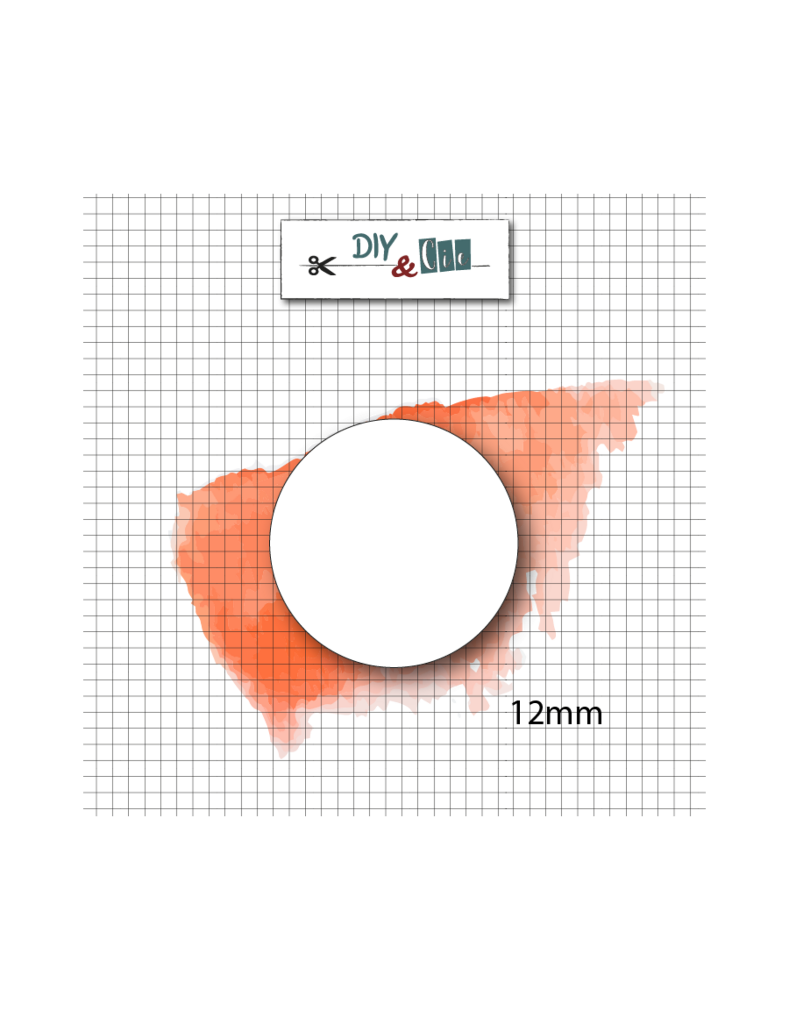 DIY & CIE DIY & CIE MINI ROND LISSE/SMOOTH 12MM SCEAU EN LAITON/BRASS SEAL