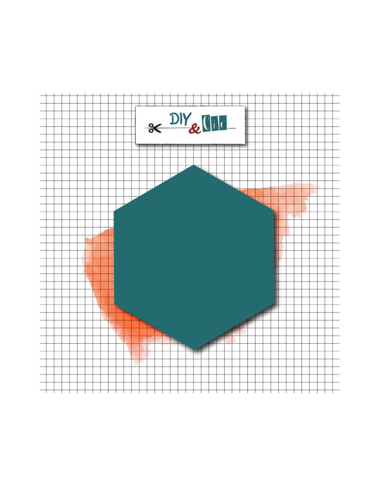 DIY & CIE DIY & CIE SMOKE HEXAGON SCEAU EN LAITON/BRASS SEAL