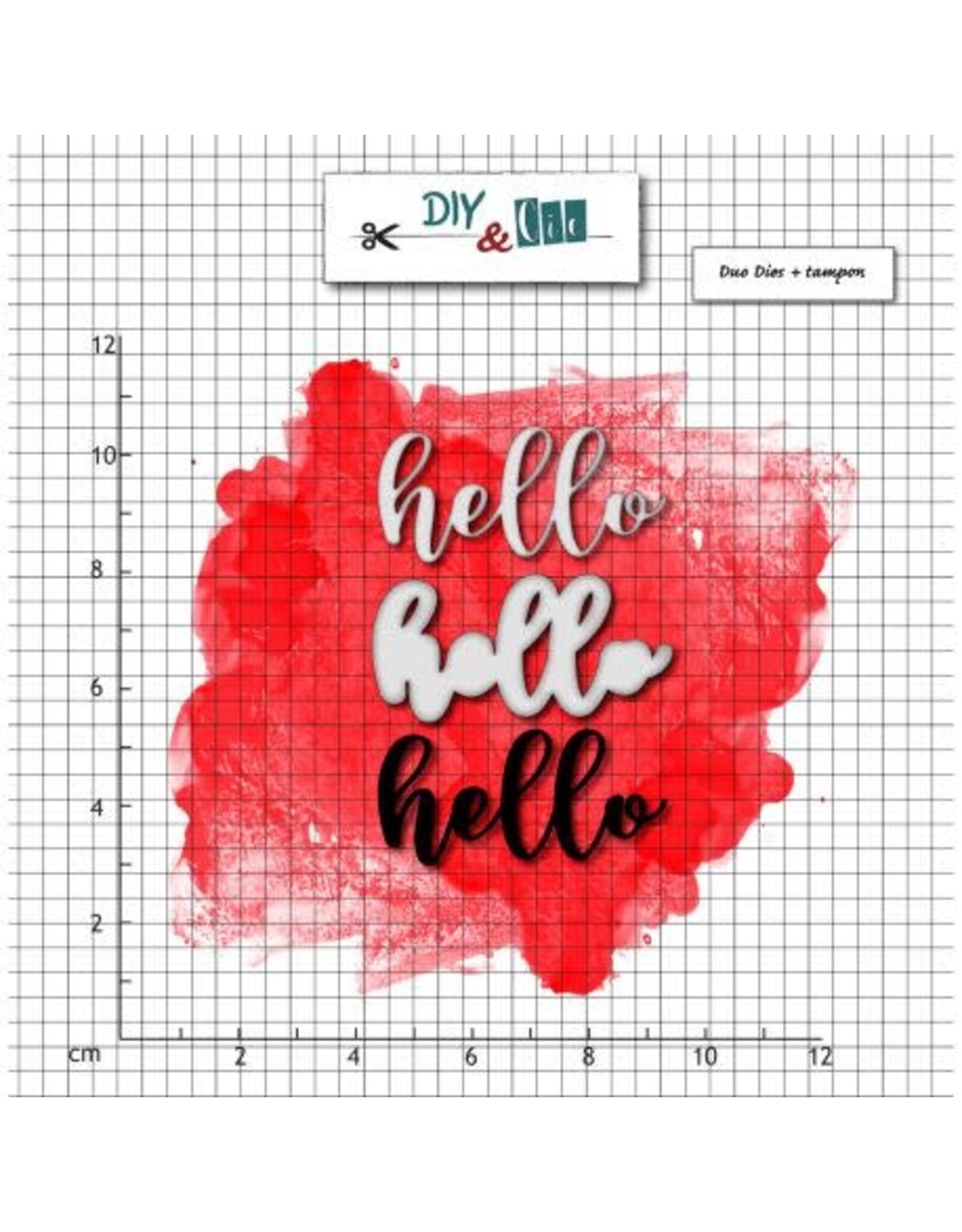DIY & CIE DIY & CIE HELLO STAMP AND DIE SET