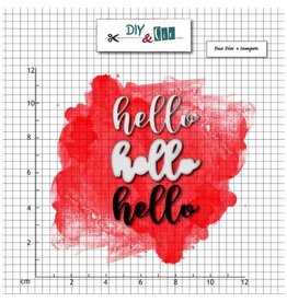 DIY & CIE DIY & CIE HELLO STAMP AND DIE SET
