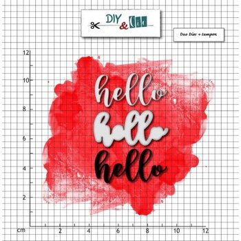 DIY & CIE DIY & CIE HELLO STAMP AND DIE SET