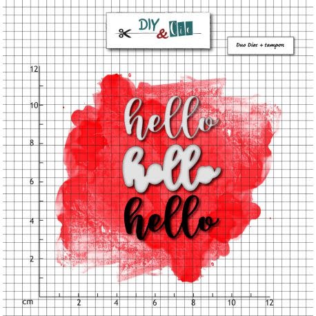 DIY & CIE DIY & CIE HELLO STAMP AND DIE SET
