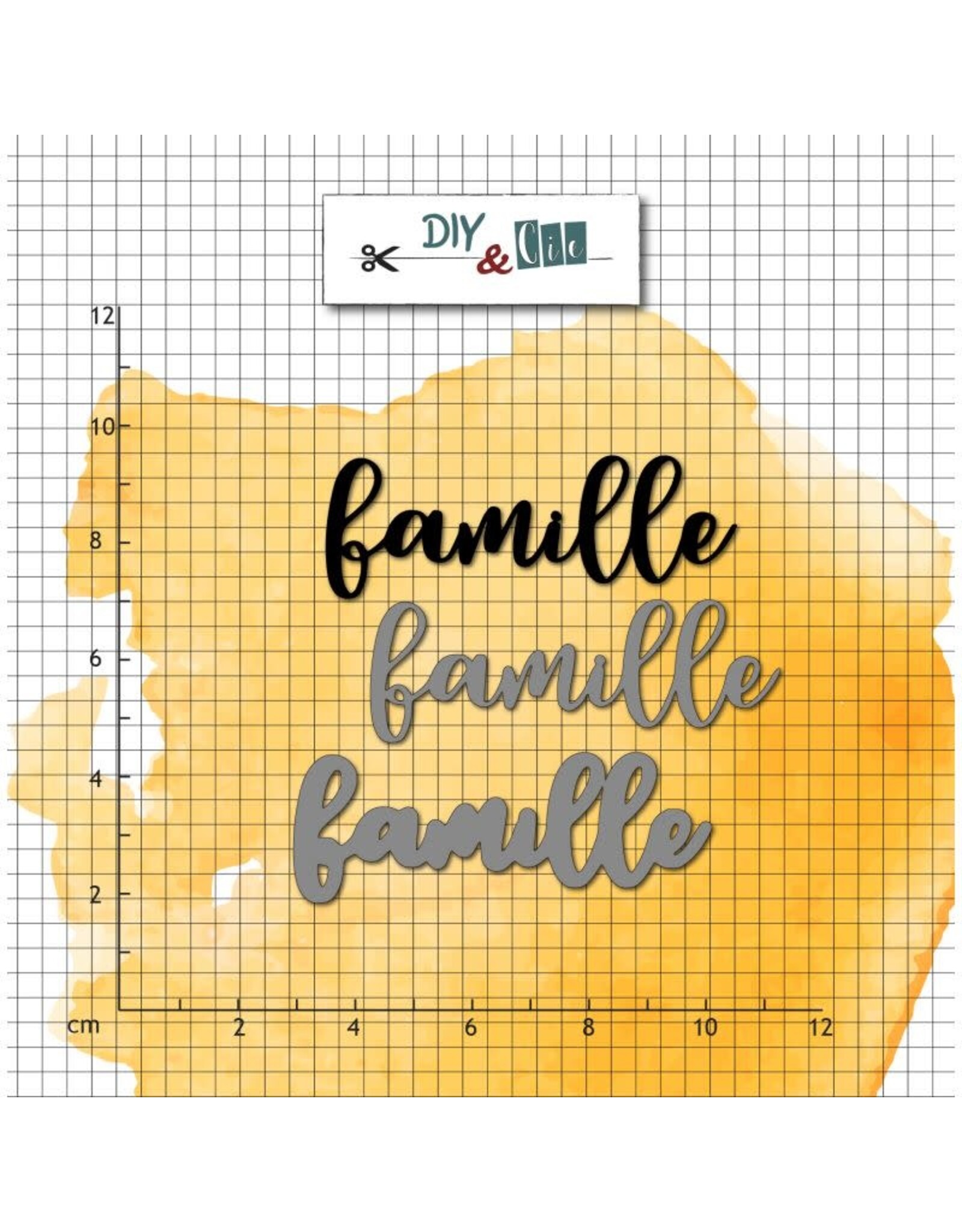 DIY & CIE DIY & CIE FAMILLE STAMP AND DIE SET